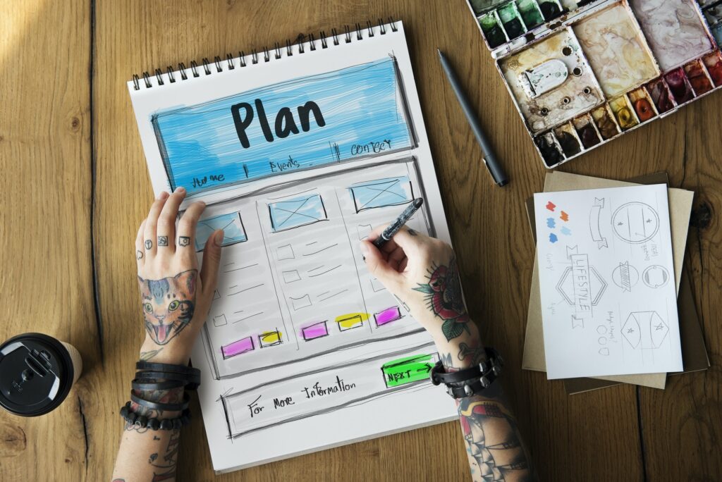 Creative Thinking Webpage Graphic Design Template