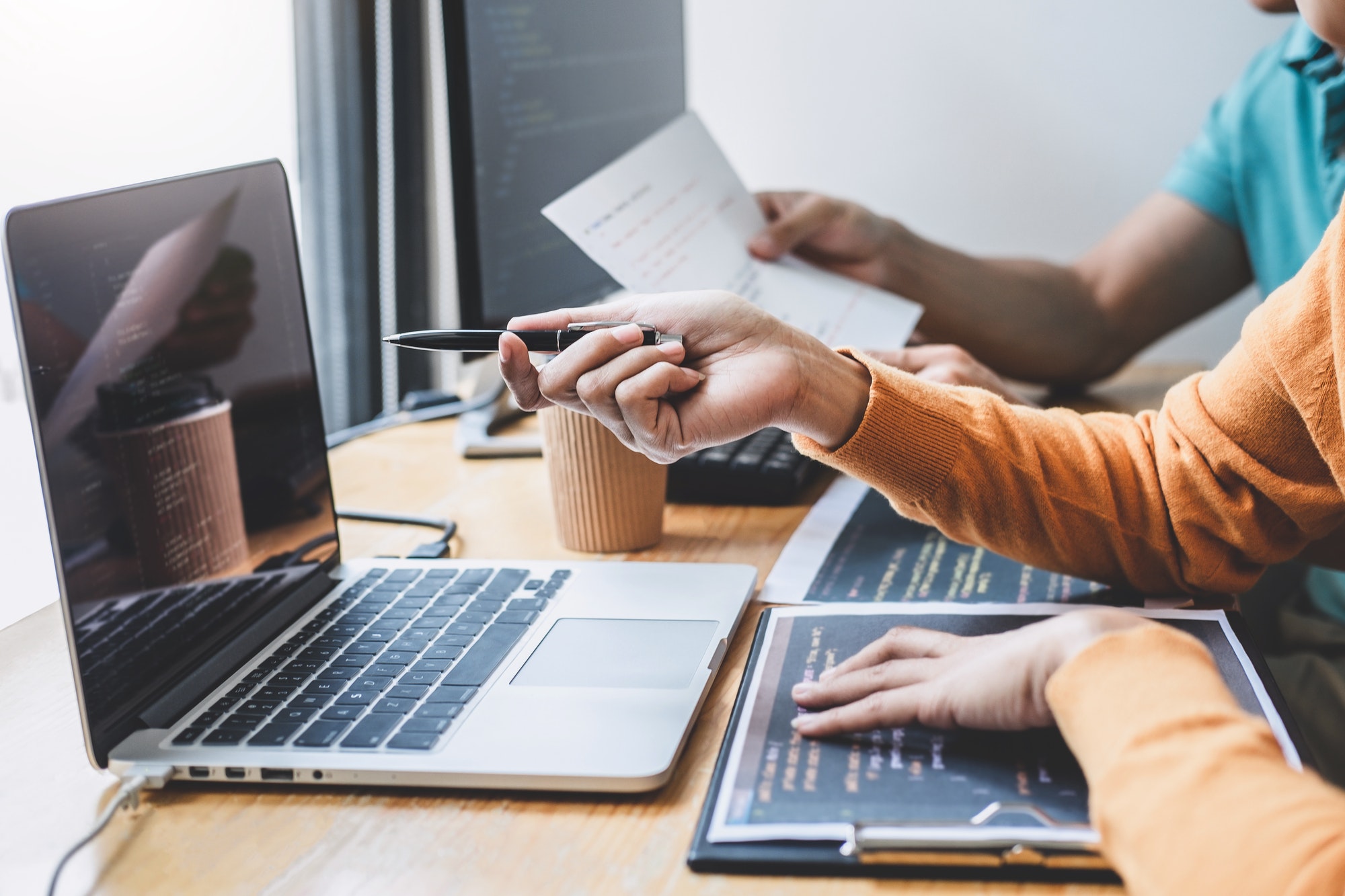 Writing codes and typing data code technology
